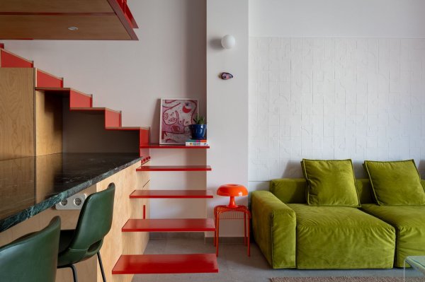 Многоуровневый лофт с индустриальной атмосферой Многоуровневый лофт с индустриальной атмосферой