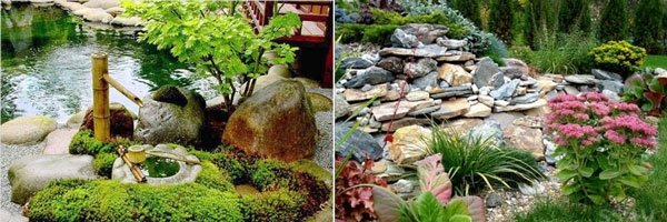 Горный пейзаж посреди сада   Горный пейзаж посреди сада